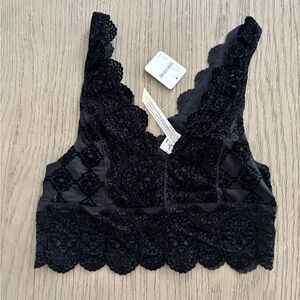 Elegant Black Lace Bralette/Crop